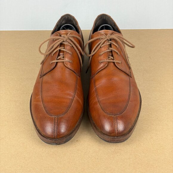 Cole Haan Henry Grand OS Split Toe Leather Oxfords Mens 9 Brown Lace Up - Picture 2 of 10